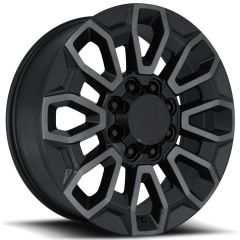 22x8.5 Chevrolet High Country 2500 Replica Wheel Satin Black w/ Tint FR277 8x180 44mm 