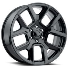 24x10 Dodge Ram 1500 Replica Wheel Gloss Black FR76 (5 Lug) (While Supplies Last) 5x5.5/139.7 25mm
