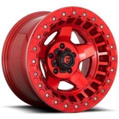 (Clearance - No Returns) 17x9 Fuel Off-Road Wrap Beadlock Candy Red D117 6x5.5/139.7 -15mm