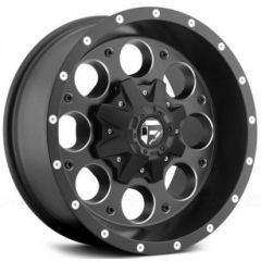 15x8 Fuel Off-Road Revolver Matte Black w/ Milled Accent D525 5x4.5/114.3 5x4.75/120.7 -18mm