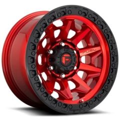 16x8 Fuel Off-Road Covert Candy Red w/ Black Ring D695 6x5.5/139.7 1mm