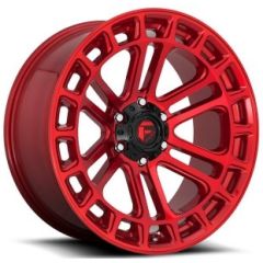 (Clearance - No Returns) 17x9 Fuel Off-Road Heater Candy Red D719 6x5.5/139.7 -12mm