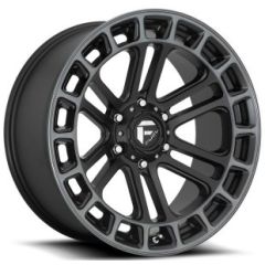 (Clearance - No Returns) 22x10 Fuel Off-Road Heater Matte Black Machined w/ Dark Tint D720 6x5.5/139.7 -13mm