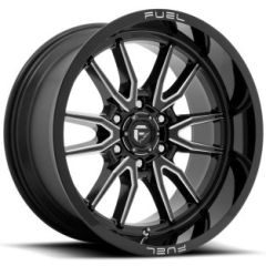 17x9 Fuel Off-Road Clash 6 Gloss Black Milled D761 6x5.5/139.7 -12mm