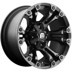 17x9 Fuel Off-Road Vapor Matte Black w/ Gray Tint  D851 8x6.5/165 1mm