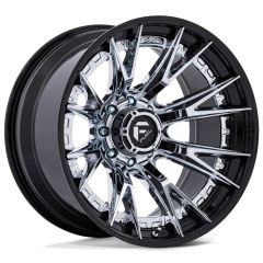 20x9 Fuel Off-Road Catalyst Chrome w/ Gloss Black Lip FC402 8x6.5/165 1mm