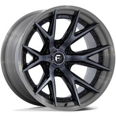 24x12 Fuel Off-Road Catalyst Gloss Black Brushed Dark Tint FC402 (* May Require Trimming) 6x5.5/139.7 -44mm