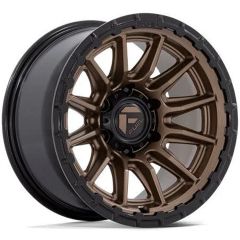 22x10 Fuel Off-Road Piston Matte Bronze w/ Gloss Black Lip FC866 6x135 -18mm
