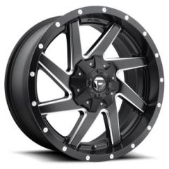 (Clearance - No Returns) 20x10 Fuel Off-Road Renegade Black Milled D594 6x135 6x5.5/139.7 -18mm
