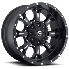 (Clearance - No Returns) 20x12 Fuel Off-Road Krank Deep Lip Black Milled D517 (* May Require Trimming) 6X135 6X5.5/139.7 -44mm