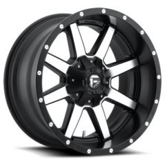 (Clearance - No Returns) 20x12 Fuel Off-Road Maverick Matte Black w/ Machined Face D537 (* May Require Trimming) 5x5/127 5x135 -44mm