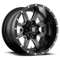 17x8.5 Fuel Off-Road Maverick Matte Black w/ Milled Accent D538 6x4.5/114.3 6x120 25mm