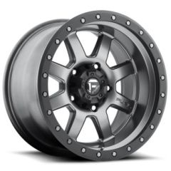 (Clearance - No Returns) 18x10 Fuel Off-Road Trophy Matte Anthracite w/Black Ring D552 5x5/127 -24mm