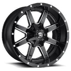 17X9 Fuel Off-Road Maverick Gloss Black Milled D610 6x135 6x5.5/139.7 -12mm
