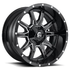22x12 Fuel Off-Road Vandal Gloss Black Milled D627 (* May Require Trimming) 6x135 6x5.5/139.7 -45mm