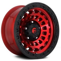 (Clearance - No Returns) 20x9 Fuel Off-Road Zephyr Candy Red w/ Matte Black Ring D632 5x5/127 1mm
