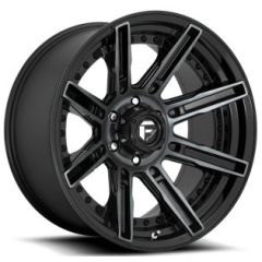 (Clearance - No Returns) 20x10 Fuel Off-Road Rogue Gloss Black w/ Brushed Gloss Double Dark Tint D708 5x5/127 -18mm
