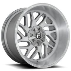 (Clearance - No Returns) (Clearance - No Returns) 24x12 Fuel Off-Road Triton Platinum Tinted D715 (* May Require Trimming) 8x180 -44mm