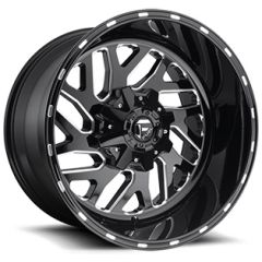 22X12 Fuel Off-Road Triton Black Milled D581 (* May Require Trimming) 5x4.5/114.3 5x5/127 -43mm