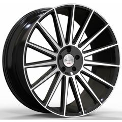 26x10 Gianelle Verdi Gloss Black w/ Machined Face 6x5.5/139.7 18mm