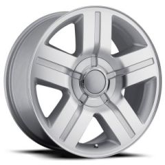 20x8.5 Chevrolet Texas Silverado Replica Wheel Silver Machined Face FR37 (While Supplies Last) 5x5/127 0mm