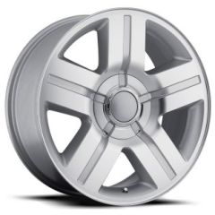 (Clearance) 20x8.5 Chevrolet Texas Silverado Replica Wheel Silver Machined Face FR37 (While Supplies Last) 5x5/127 0mm