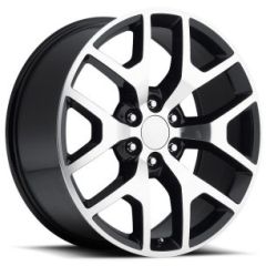 20x9 GMC Sierra Replica Wheel Gloss Black Machined Face FR44 6x5.5/139.7 27mm