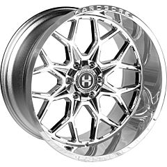 24x12 Hardcore Off-Road HC104 Chrome (* May Require Trimming) 8x6.5/165 -44mm