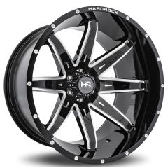 20x12 Hardrock Off-Road H502 Pain Killer Xposed Gloss Black Milled (* May Require Trimming) 5x150 -44mm