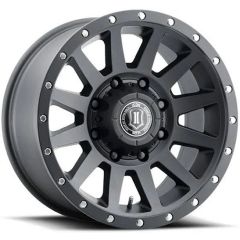 18x9 ICON Compression HD Double Black 8x170 6mm