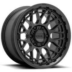 17x8.5 KMC KM722 Technic Satin Black 6x5.5/139.7 18mm