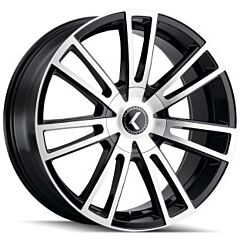 (Black Friday Sale) 18x8 Kraze KR183 Spectra Gloss Black Machined Face 5x112 5x120 40mm