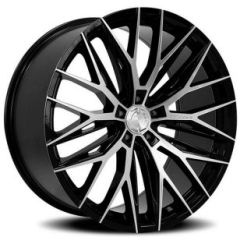 22x10.5 Lexani Aries Gloss Black Machined  (CUSTOM)