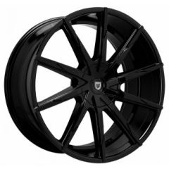 20x9 Lexani CSS-15 Full Gloss Black w/ Covered Cap (CUSTOM 2-3 weeks)