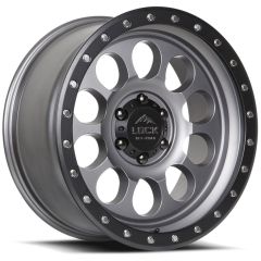 17x9 Lock Off-Road 50CAL Matte Grey w/ Matte Black Ring 6x135 0mm