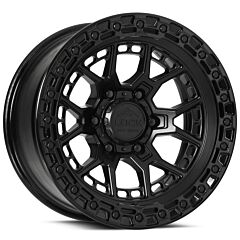 17x9 Lock Off-Road Commando Matte Black w/ Gloss Black Ring 6x135 0mm
