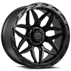 17x9 Lock Off-Road Matrix Matte Black 6x135 6x5.5/139.7 0mm