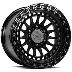17x9 Lock Off-Road Mojave Matte Grey w/ Matte Black Ring 6x5.5/139.7 -12mm