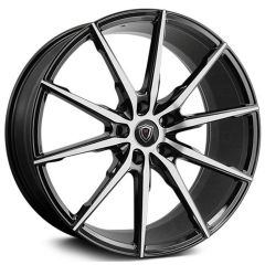 20x9 Marquee M1035 Gloss Black Machined (Flow Formed) 5x120 35mm