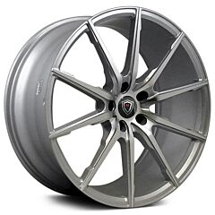 Staggered Full Set: Marquee M1035 Silver Machined (Flow Formed)