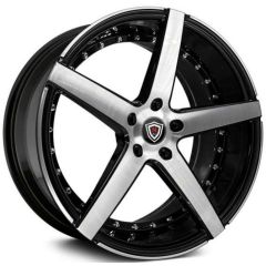 20x9 Marquee M3226 Gloss Black Machined 5x112 33mm