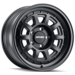 (Clearance - No Returns) 17x8 Mayhem Voyager 8303MB Matte Black (Flow Formed) 5x4.5/114.3 38mm