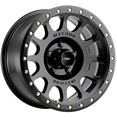 (Black Friday Sale) 18x9 Method Race MR305 NV Matte Black w/ Gloss Black Lip 5x150 25mm