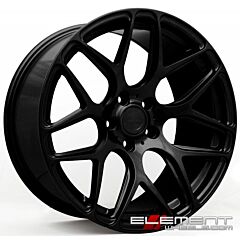 Staggered Full Set: MRR FS01 Matte Black (Flow Formed)
