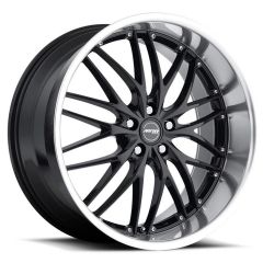 18x9.5 MRR GT1 Black Machined Lip (CUSTOM)