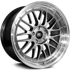 19x9.5 MST LeMan Hyper Black w/ Machined Lip 5x4.5/114.3 35mm
