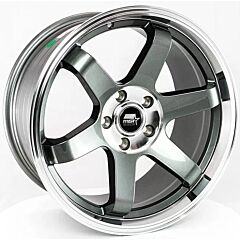 Staggered Full Set: MST MT01 Gunmetal w/ Machined Lip