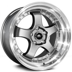 17x9 MST MT07 Gunmetal w/ Machined Lip  5x4.5/114.3 20mm