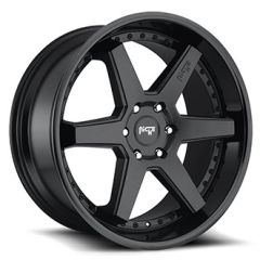 18x8.5 Niche Altair Satin Black w/ Gloss Black M192 5x4.5/114.3 35mm