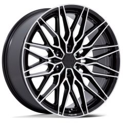 22X9.5 Niche Calabria 6 Gloss Black Machined NC278 6x5.5/139.7 19mm